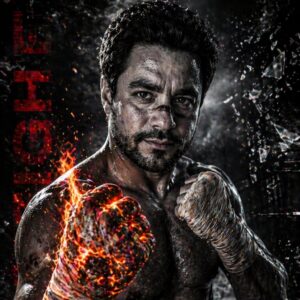 Muscular fighter