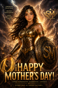 Epic fantasy warrior queen movie poster Happy Mother’s Day