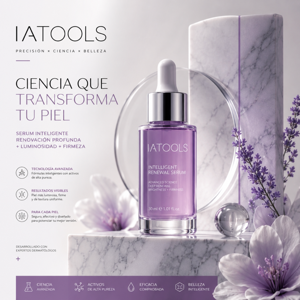 Luxurious skincare advertising poster