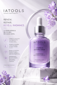 Luxurious skincare advertising poster
