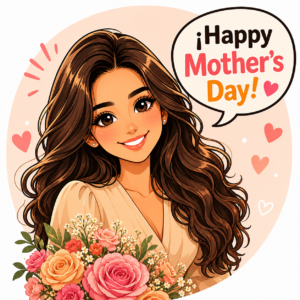 Happy Mother’s Day modern design celebration prompt