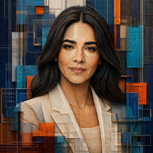 Universal “3d abstract geometric thread-weave portrait” style transformation prompt