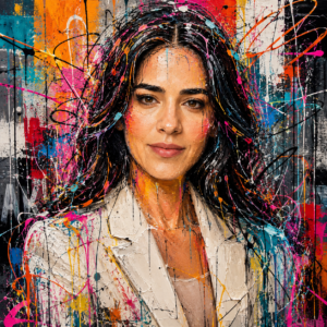 Urban gestural drip abstract” — Universal style transfer prompt