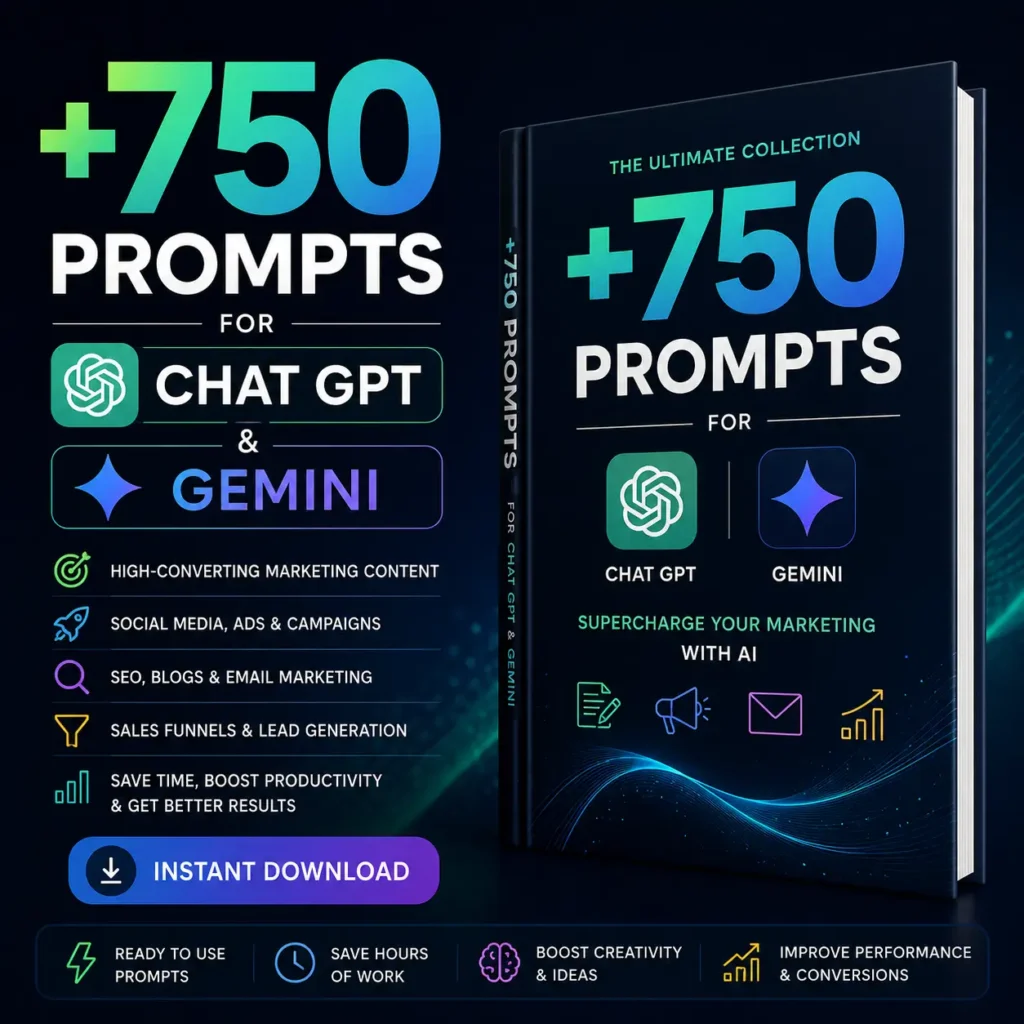 🚀 Beneficios
✨ Ahorra horas de trabajo: ¡Se acabó la lluvia de ideas desde cero!
✨ Inspiración sin fin: Ten siempre ideas nuevas al alcance de tu mano.
✨ Crea y monetiza: ideal para la creación de productos digitales y contenido.
✨ Apto para principiantes: no se necesita experiencia previa
📥 Descarga instantánea
Tus archivos estarán disponibles inmediatamente despuĂ©s de la compra. Simplemente descárgalos, ábrelos y empieza a crear increĂbles imágenes generadas por IA al instante.
⚠️ Notas importantes
• Este es un producto digital Ăşnicamente; no se enviará ningĂşn artĂculo fĂsico.
• Apto para uso personal y comercial (consulte los detalles de la licencia si es necesario).
• Debido a la naturaleza de los productos digitales, no se aceptan reembolsos.