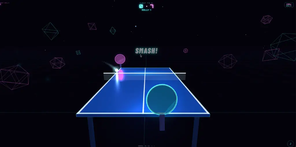 Neon Ping Pong Game: 3D Table Tennis in Your Browser, No Download Required